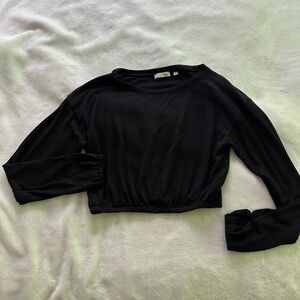 Black long sleeve top
